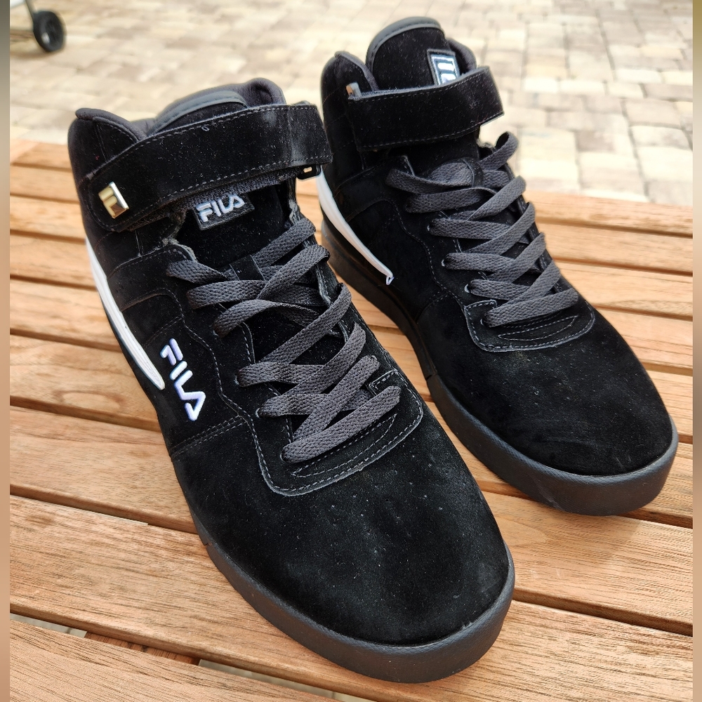 Fila Men's Black High-Top Sneakers